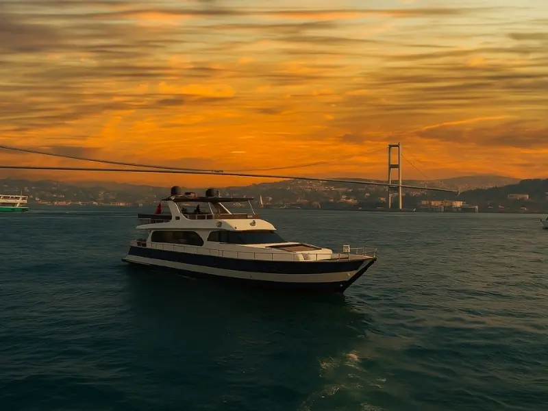 Sunset Yacht Cruise On The Bosphorus (2 Hours)